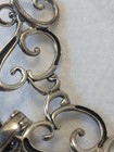 CAROLYN POLLACK solid STERLING 925 SCROLL NECKLACE / Green Chrysoprase pendant. — photo 7