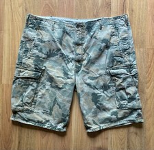 Levi  s Cargo Woodland Camo Cotton Shorts Mens 42 Brown Green Military White Tag