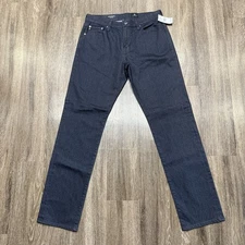 AG Adriano Goldschmied The Graduate Tailored Leg Textured Jeans Blue Size 32x32