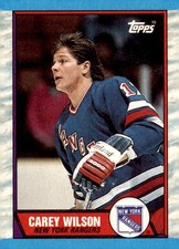 1989-90 Topps #66 Carey Wilson New York Rangers Card