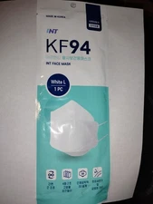 10 Pack INT KF94 Certified White Face Mask,4-Layered Individually Sealed 🆓 S&H