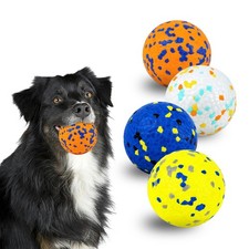 "4 Pack Dog Tennis Balls 3"" Durable Fetch Toy for Large Medium Dogs Floating"