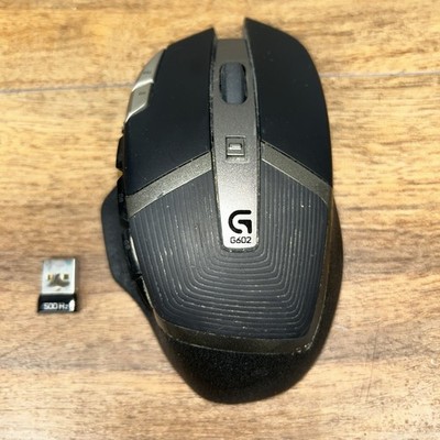 Logitech G602 Wireless Gaming Mouse 11 Buttons with USB Dongle 500HZ Tested Work