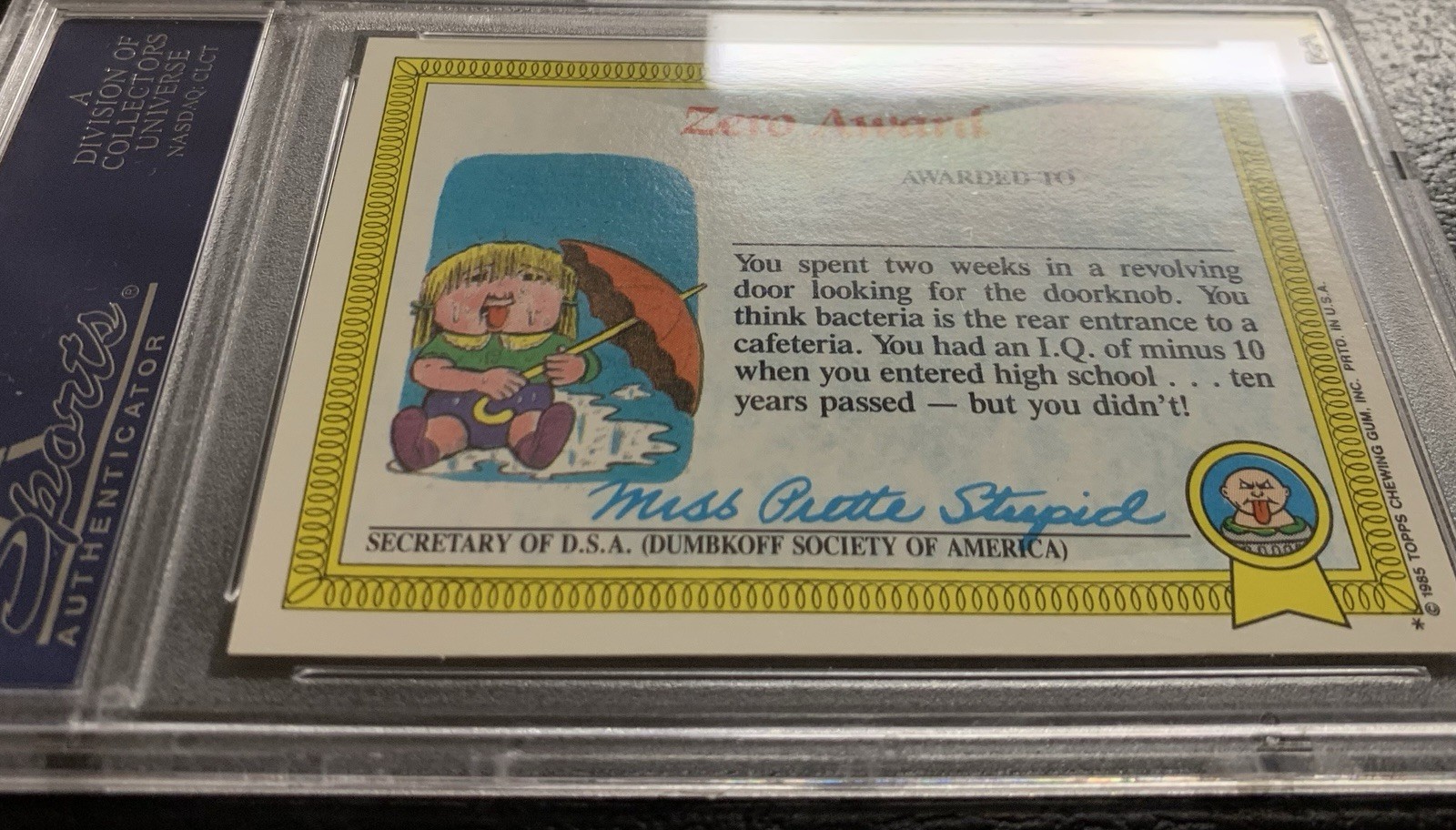 1985 Garbage Pail Kids OS1 Mad Mike 33a PSA 10 GEM MINT-RARE GLOSSY CARD!! TWT view 9