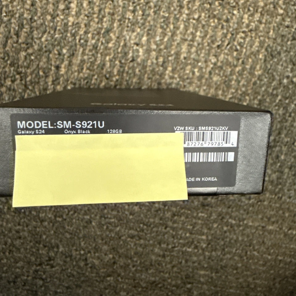 NEW SEALED SAMSUNG GALAXY S24 128GB - SM-S921U ONYX BLACK Verizon - Smartphone - Image 3 of 3