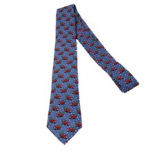 Vineyard Vines Silk Tie Boys Youth Teens Blue Christmas Trucks Necktie USA