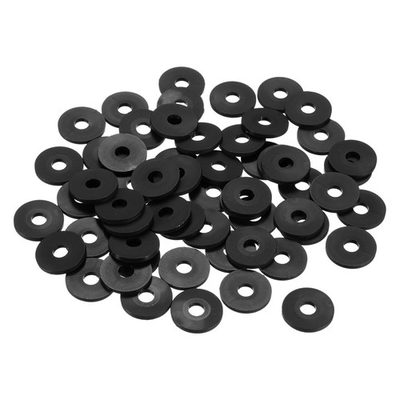 #ad 55Pcs M6 Nylon Flat Washers Plastic Washer 6mm ID 20mm OD 2mm Thick Black AU $18.81