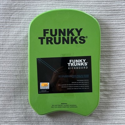 Funky Trunks - Still Brazil Kickboard - Schwimmtraining Float - Grün/Schwarz Neu*