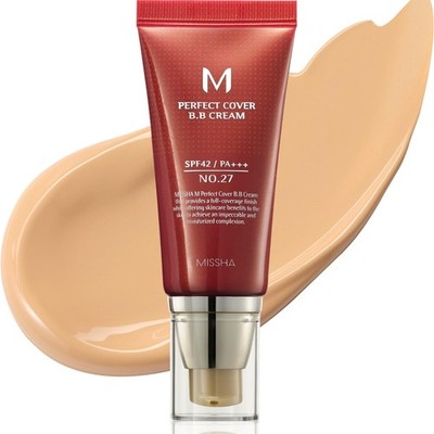 MISSHA M Perfect Cover BB Cream 1.69 Fl Oz (Pack of 1), No.27 (Honey Beige)