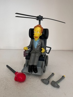 PLAYMATES INTERACTIVE THE SIMPSONS SERIE 13 DR. STEPHEN HAWKING SPIELFIGUR WOS
