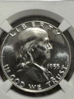 1955 Proof Franklin Half Dollar, NGC PR65, Free shipping