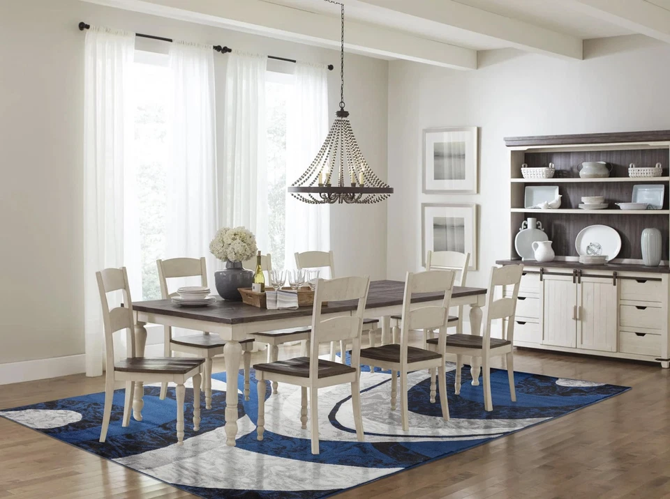 Alfombra moderna contemporánea de diseño de remolinos, lujosa, elegante y de moda... Foto 2 de 4