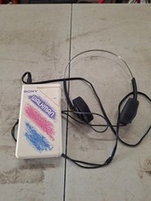 Vintage SONY SRF-16W FM Radio Walkman With Clip, Original Headphones Tested