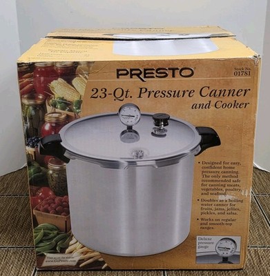 PRESTO PRESSURE CANNER AND COOKER 23-QUART Model 01781 
