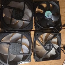 set of 5 mixed case fans 120mm each pwm