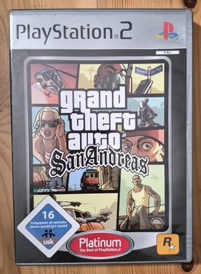 Grand Theft Auto San Andreas - GTA PS2 - OVP mit Anleitung ohne Spiel  