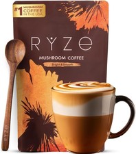 RYZE SUPERFOODS Mushroom Medium Roast Coffee USDA Organic with 6 Adaptogenic ...