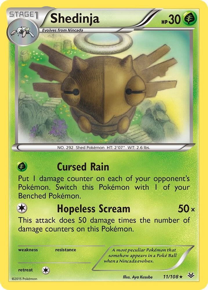 Shedinja Rare XY - Roaring Skies 11/108 LP