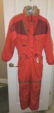 Obermeyer Ski Snow Suit  Retro Vintage Red YOUTH Size 16
