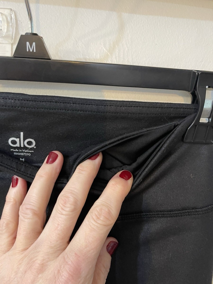 ALO High Waisted Yoga Legging Black Size xSmall RN # 87370 for