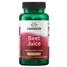 Swanson Beet Juice 500 mg 60 Veggie Capsules