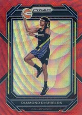2023 Panini Prizm WNBA DIAMOND DESHIELDS #119 RED RUBY WAVE PRIZM WINGS