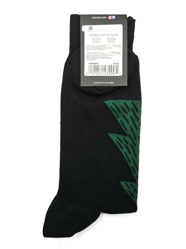 Hot Sox Weihnachtssocken Tannenbäume schwarz grün Urlaub Strumpf Stuffers - Bild 3 von 4