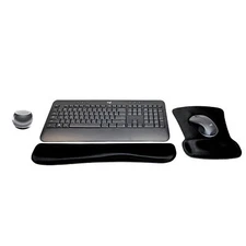 New Logitech MK540 Advanced Keyboard/Mouse Set + Mini Speaker, Wrist/Mouse Pads