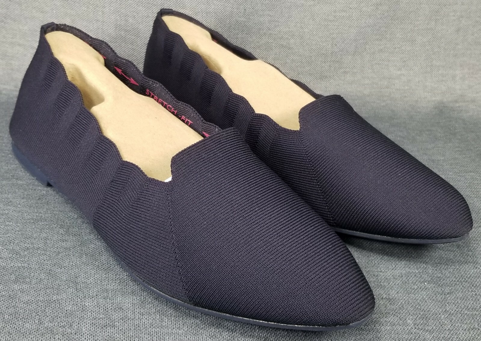 navy slip on trainers