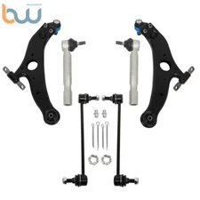 6PCS For 2004-2010 Toyota Sienna Front Lower Control Arm Ball Joint Tie Rod