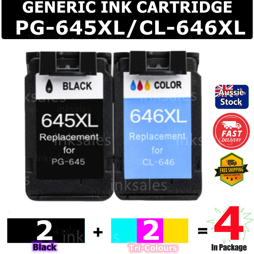 Generic PG645XL CL646XL Ink For Canon MG3060 2460 TR4560 MX496 TS3160