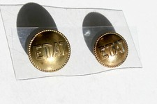 RARE 2 BOUTON ANCIEN - ETAT CHEMIN DE FER DENIAU & Cie PARIS 1878-1938 D:17&20mm