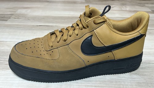 Nike Air Force 1 Low Wheat Black Größe 11 leichte Schuhe Hip Hop Grunge - Bild 5 von 16