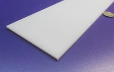 Hdpe White Bar .125" (1/8") Thick x 3.50" Wide x 36" Long, 6 Pcs, 18 Ft