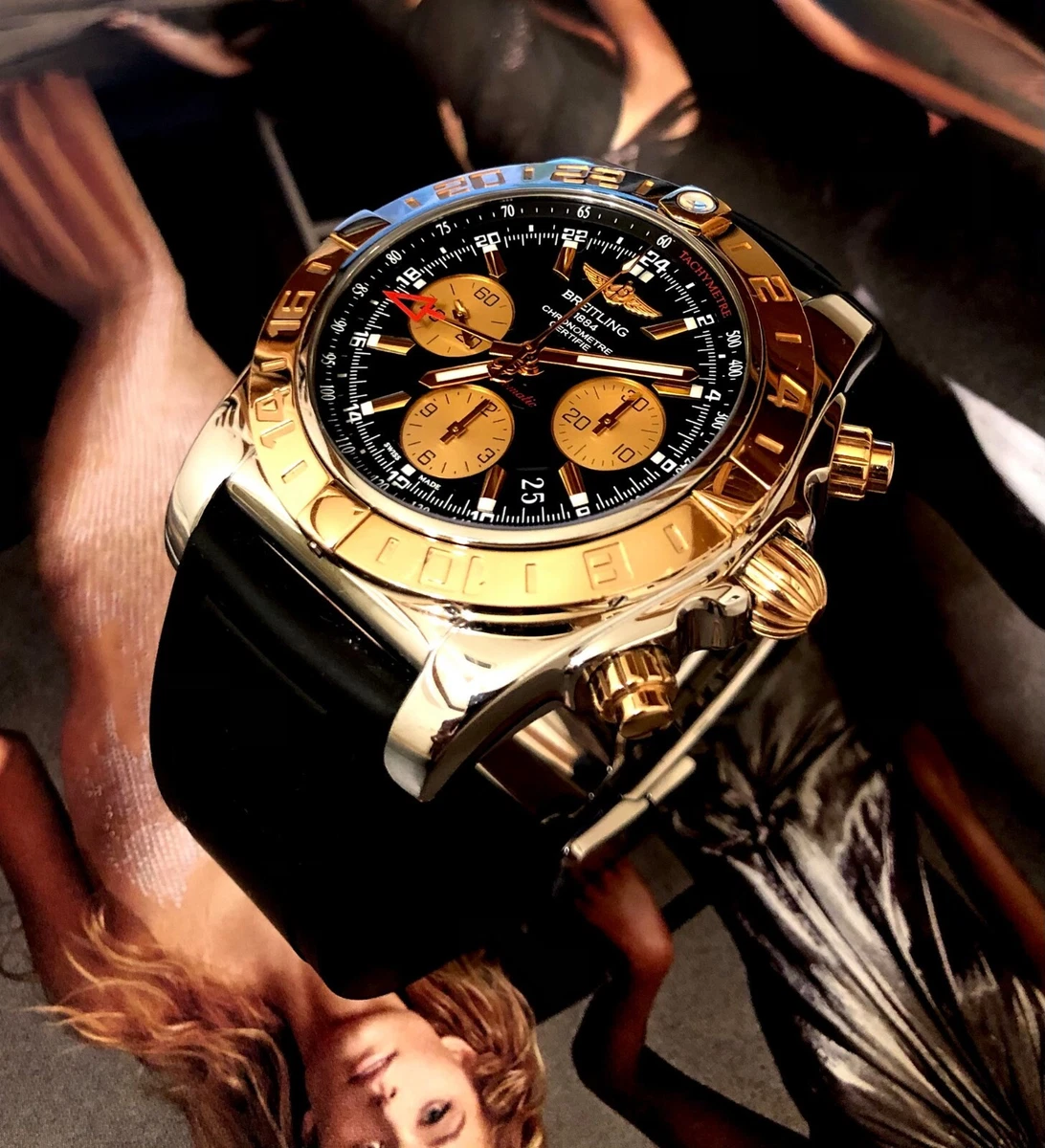 Breitling chronomat 44 gmt hotsell rose gold