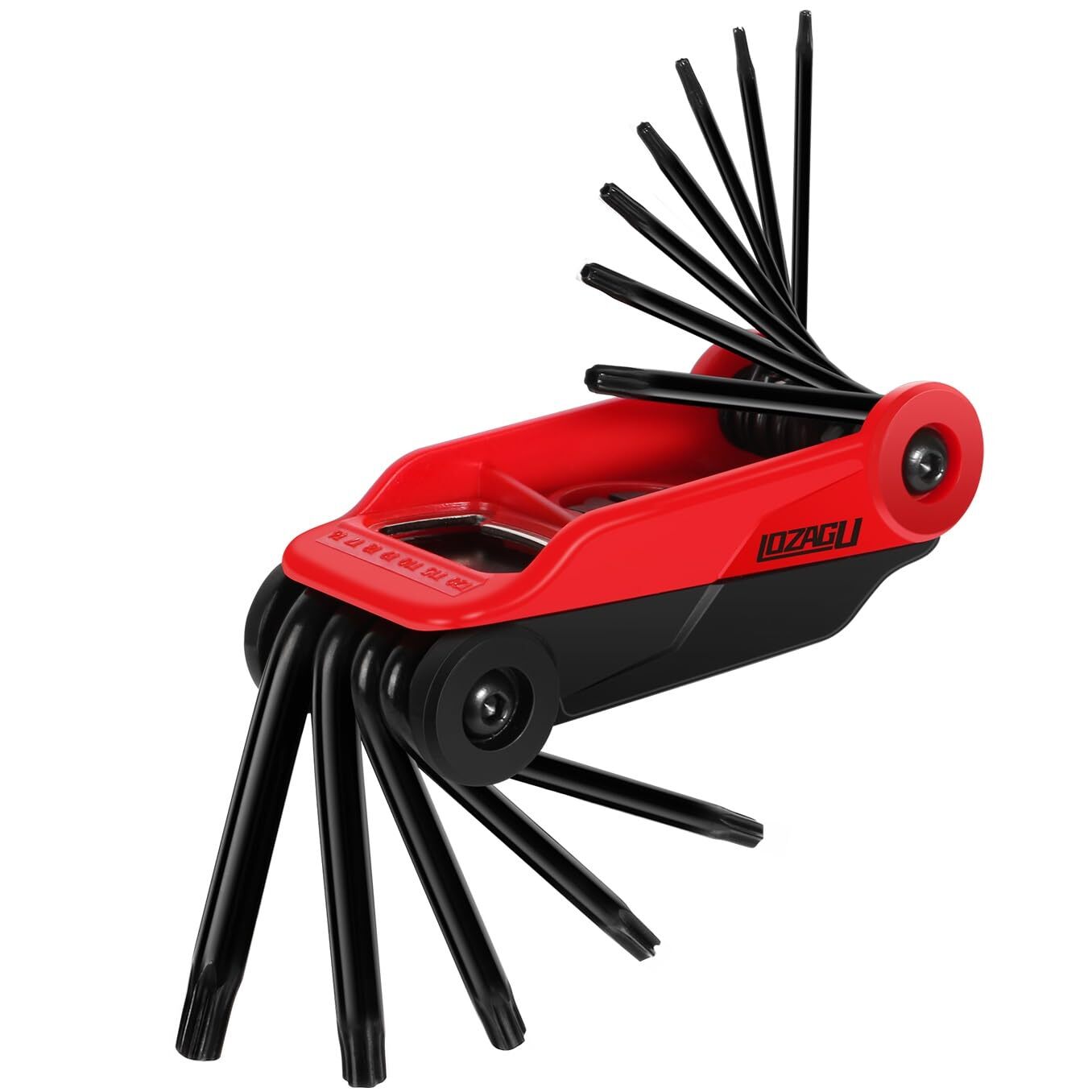 12PCS Tamper Proof Star Key Set T6 to T40 Folding Torx Security Bits