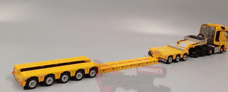 WSI -Mercedes Actros MP5 BIG Space 8X4 Tieflader - 5 Achs + DOLLY - 3 achs "ZTZ - Bild 2 von 4