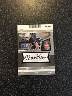 Norv Turner 2004 FLEER TICKET TO PROS ROOKIE AUTOGRAPH RC AUTO 141/250