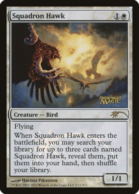 Squadron Hawk 1x FOIL MtG FOIL FNM Promo SP/NM