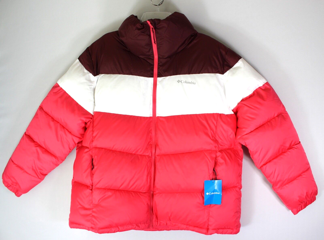 Columbia Women's Puffect Color Blocked Jacket in Pink | 1X for sale online | eBay