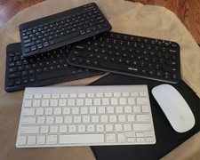 Three Bluetooth Wireless Keyboards in Excellent Condition, Mouse and Pad not...