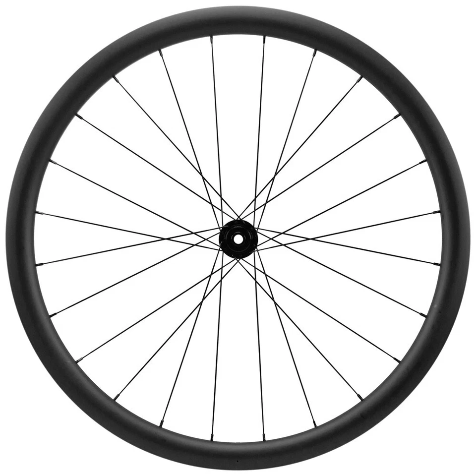 Juego de ruedas de bicicleta de grava de 38 mm/31 mm freno de disco carbono ciclocross sin cámara 700C Foto 3 de 4