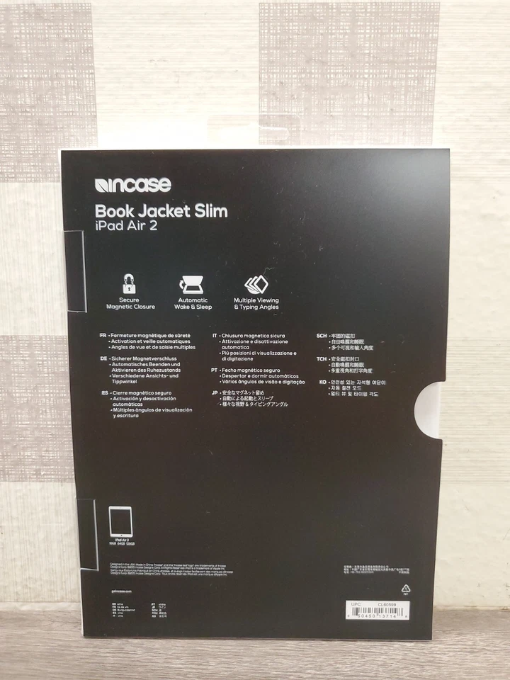 "Funda delgada tipo folio chaqueta libro Incase con soporte para iPad 9,7""/Air 2 - Vino" Foto 2 de 3