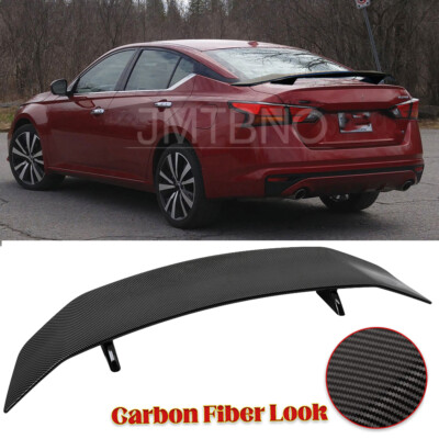 For Nissan Altima Maxima Sedan GT Racing Carbon 46'' Rear Trunk Spoiler Wing Lip