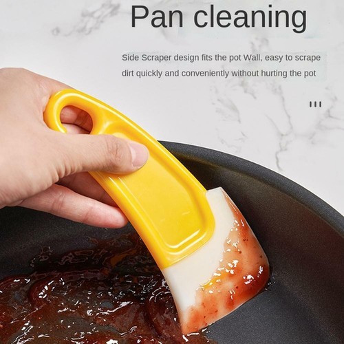 Silicone Pan Scraper Kitchen Utensil Cleaning Spatula Baking new Cooking Q1H8 - Picture 7 of 11