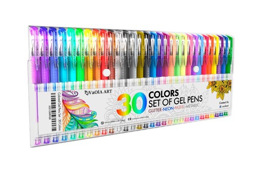Gel Pens Sets 54 Colors, 24 Pens Set and 30 Pens Set Adult Coloring Books - Picture 6 of 9