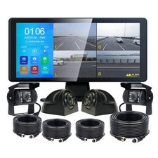 10.36" Touch Screen DVR Monitor Bluetooth USB Heavy Duty Rear View Camera Kit