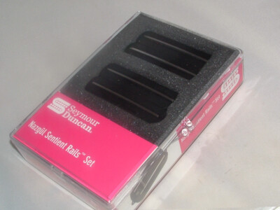 Seymour Duncan Sentient Nazgul 6 String Rails Pickup Set (Black)  New