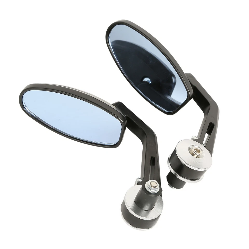 Espejos retrovisores con extremo de manillar de 7/8" aptos para Ducati Monster Honda Yamaha Suzuki Foto 4 de 4
