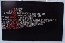Minolta SLR System Guide 1970's